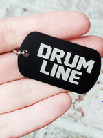 Drum line Dog tag, Marching Band gifts, Marching band awards, Drum Line gifts, Drum line keepsake, percussion, Senior gifts, band keepsake