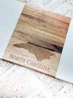 Wood and marble toned cheese board, Charcuterie tray, Cheese board, Custom boards, North Carolina gifts, North Carolina engraved boards