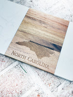 Wood and marble toned cheese board, Charcuterie tray, Cheese board, Custom boards, North Carolina gifts, North Carolina engraved boards
