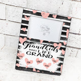 Make life grand, grandkids frame, grandma frame, grandparents, gifts for grandparents, hearts and love, custom frames, frames with names
