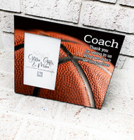 Basketball Coach Frame, Thank you Coach, coach gifts, End of season gifts, Basketball season, Senior baksetball year, basketball quote frame
