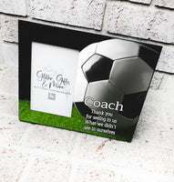Soccer coach gift, Soccer frame, end of season gift, team mom, soccer team, football frame, team gifts, coach appreciation frame