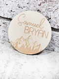 Great Outdoors nursery sign, mountain sign, newborn baby sign, wood name sign, photo prop for baby, new baby photo session prop