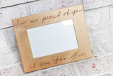 Your Handwriting engraved Forever in a 4x6 frames, custom photo frames, picture frame gift ideas, handwriting memorial gifts, Picture Frame gifts