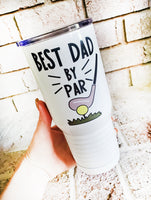 20 oz insulated golf tumbler, best dad cup, father's day gifts, golfing dad gifts, insulated tumblers, dad gifts, best dad gifts 2021