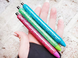 Glitter Gel Pen, Custom Glittered Ink Pen, Colorful Gel Pen, Pink Ink Pen, Pink Glitter Pen