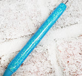 Glitter Gel Pen, Custom Glittered Ink Pen, Colorful Gel Pen, Blue Ink Pen, Blue Glitter Pen