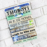 Pool Rules Outdoor Metal Sign, Summer Yard Signs, Indoor/outdoor metal signs, pool rules pool house decor, pool deck decorations, patio sign