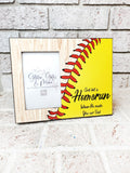Softball Dad, Father's Day Gift, Frames for Dad, Picture frame, coach gift, softball gifts, custom frame, youth sports
