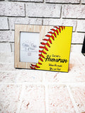 Softball Dad, Father's Day Gift, Frames for Dad, Picture frame, coach gift, softball gifts, custom frame, youth sports